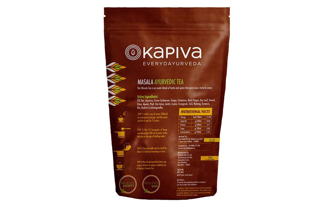 Kapiva Masala Ayurvedic Tea    Pack  100 grams